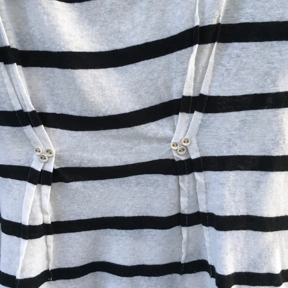 Anthropologie Postmark Linen Blend Pocket Tee Medium - Picture 6 of 6